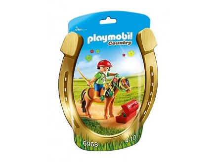 PLAYMOBIL COUNTRY 6968 PONEY A DECORER FLEUR