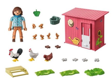 Playmobil Country 71308 Agricultrice et poulailler