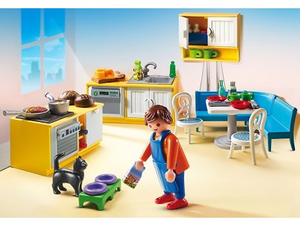 PLAYMOBIL DOLLHOUSE 5336 CUISINE AVEC COIN REPAS