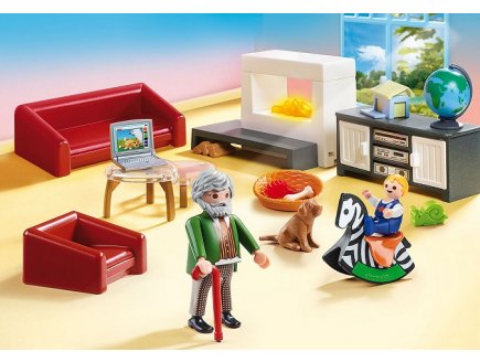 PLAYMOBIL DOLLHOUSE 70207 SALON AVEC CHEMINEE