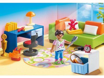 Playmobil dollhouse 70209 chambre d'enfant avec canape-lit