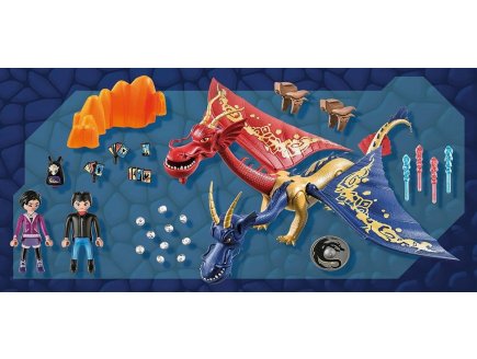 Playmobil Dragons Les Neuf Royaumes 71080 Wu et Wei & Jun