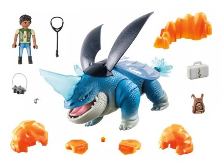 Playmobil Dragons Les Neuf Royaumes 71082 Plowhorn & D'Angelo