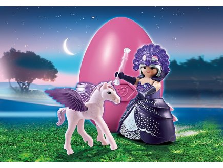Playmobil fairies 6837 oeuf reine des etoiles et bebe cheval aile