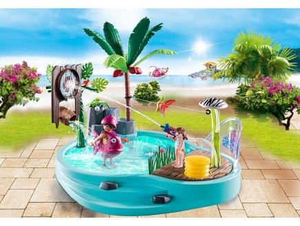 PLAYMOBIL FAMILY FUN 70610 PISCINE AVEC JET D'EAU