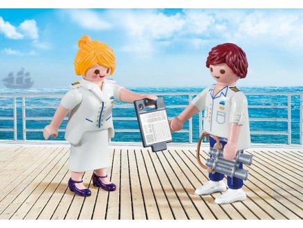 PLAYMOBIL FAMILY FUN 9216 DUO PACK HOTE ET HOTESSE DE CROISIERE