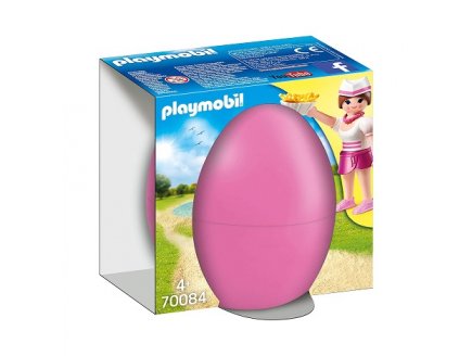 PLAYMOBIL FERME 70084 OEUF MINI SNACK : SERVEUSE AVEC COMPTOIR + ACCESSOIRES