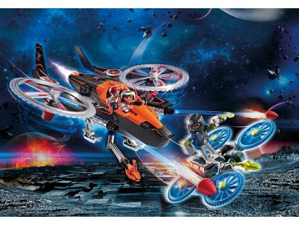 PLAYMOBIL GALAXY POLICE 70023 HELICOPTERE ET PIRATES DE L'ESPACE