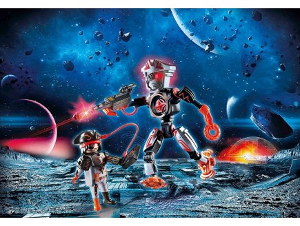 PLAYMOBIL GALAXY POLICE 70024 ROBOT ET PIRATE DE L'ESPACE