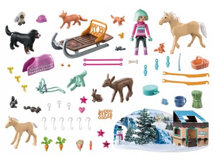 Playmobil horses of waterfall 71345 calendrier de l'avent equestre - noel 2023