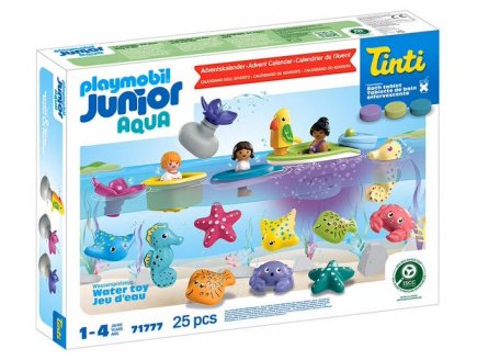 Playmobil Junior Aqua 71777 Calendrier de l'avent Tinti - Jeux d'eau, Bain