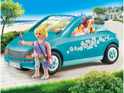 Playmobil My Life 71809 Cabriolet et jeunes filles avec perche � selfie