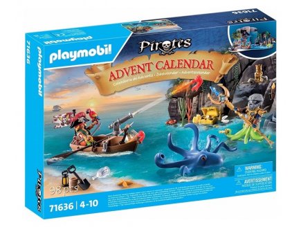 Playmobil pirates 71636 calendrier de l'avent pirates - noel 2024