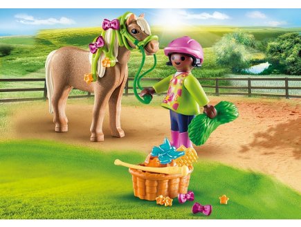 PLAYMOBIL SPECIAL PLUS 70060 CAVALIERE AVEC PONEY