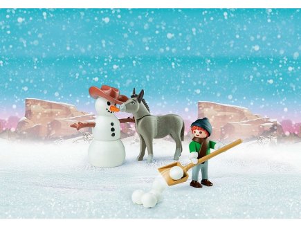 PLAYMOBIL SPIRIT RIDING FREE 70398 LA MECHE ET MONSIEUR CAROTTE EN HIVER