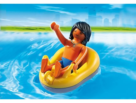 PLAYMOBIL SUMMER FUN 6676 VACANCIER ET BOUEE DE RAFTING