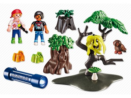 Playmobil summer fun 6891 enfants avec vegetation et lampe torche