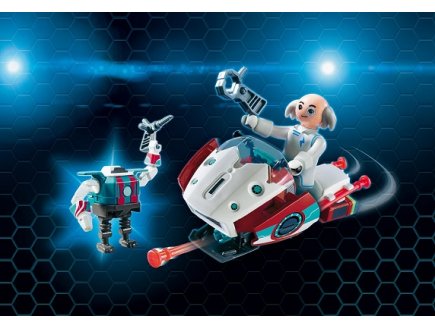 PLAYMOBIL SUPER 4 9003 SKY JET ET DOCTEUR X