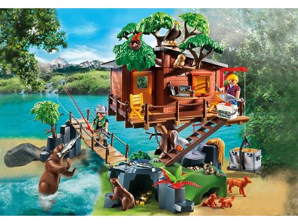 Playmobil wild life 5557 cabane des aventuriers dans les arbres