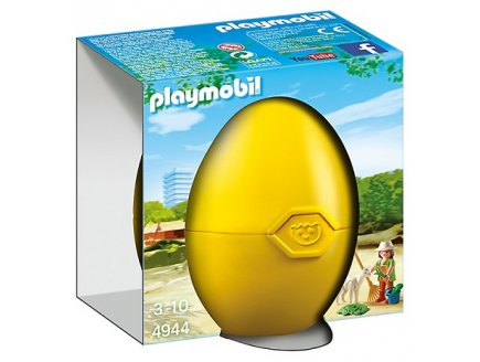 Playmobil zoo 4944 oeuf soigneur avec bebe alpaga