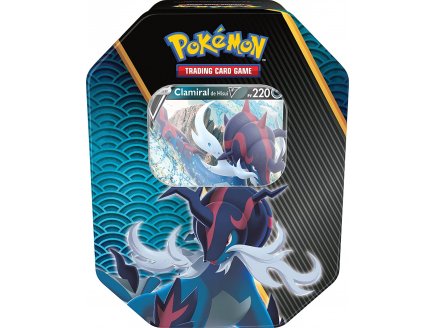 POKEBOX CLAMIRAL DE HISUI 220 V - CARTE A COLLECTIONNER POKEMON - BOITE METAL BLEU ET NOIR