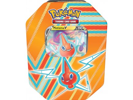 POKEBOX MOTISMA 190 V - CARTE A COLLECTIONNER POKEMON - BOITE METAL ORANGE