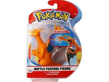 POKEMON BATTLE FEATURE FIGURE DRACAUFEU - POKEMON - FIGURINE ACTION DELUXE - TOMY - 36335