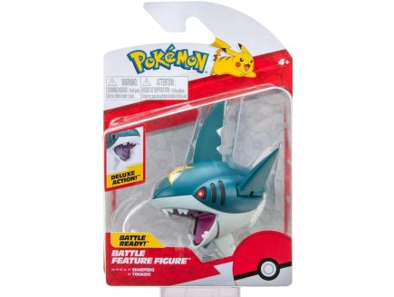 POKEMON BATTLE FEATURE FIGURE SHARPEDO - POKEMON - FIGURINE ACTION DELUXE - BANDAI