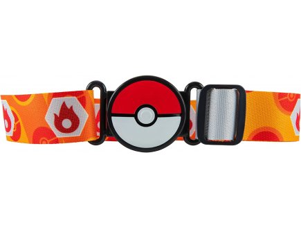 Pokemon clip 'n' go : ceinture du dresseur avec premier ball et rapide ball + figurine flambino - bandai