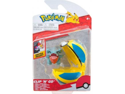 POKEMON CLIP 'N' GO : GRIKNOT ET SA RAPIDE BALL - RAPIDEBALL - FIGURINE - BANDAI - 37718