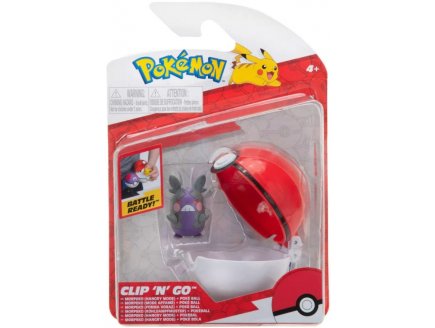 POKEMON CLIP 'N' GO : MORPEKO  MODE AFFAME ET SA POKE BALL - POKEBALL - FIGURINE - BANDAI - 37716