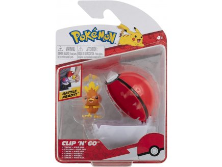 POKEMON CLIP 'N' GO : POUSSIFEU ET SA POKE BALL - POKEBALL - FIGURINE - BANDAI - 37715