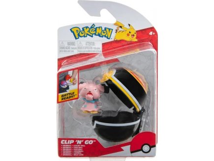 POKEMON CLIP 'N' GO : SNUBBULL ET SA LUXE BALL - LUXEBALL - FIGURINE - BANDAI - 37944