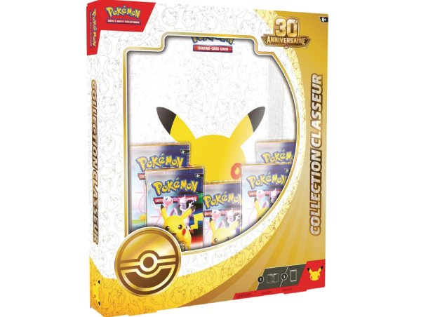 Pokémon - Coffret 5 Boosters - 30eme Anniversaire - Collection Classeur - Carte à collectionner Pokemon Française