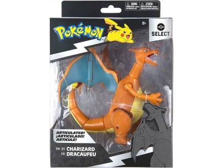 POKEMON FIGURE DRACAUFEU ARTICULE 15 CM - FIGURINE ACTION DELUXE - COLLECTION SELECT 25 ANS