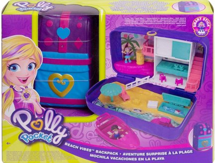 POLLY POCKET AVENTURE SURPRISE A LA PLAGE - MATTEL - FRY40 - POUPEE