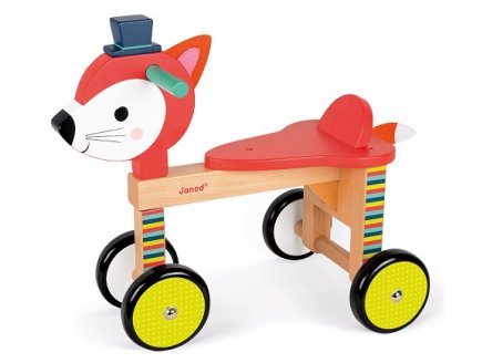 PORTEUR RENARD BABY FOREST EN BOIS - JANOD - 08010 - BEBE