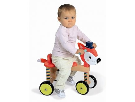 Porteur renard baby forest en bois - Janod - 08010 - bebe