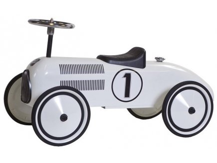 PORTEUR VOITURE VINTAGE METAL LEWIS BLANC - RETRO ROLLER - 0706094