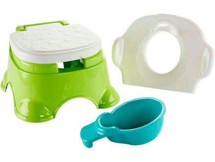 Pot royal estrade 3 en 1 vert bebe - Fisher price - hpy93 - toilette, proprete