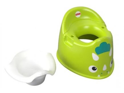 Pot toilette bebe dinosaure vert - Fisher price - apprentissage proprete