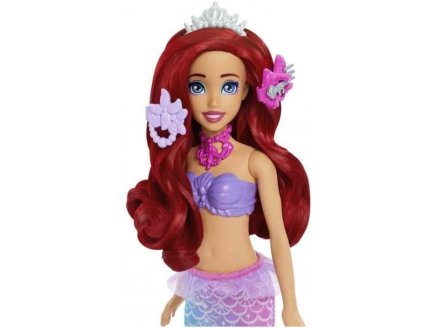 Poupée Ariel la petite sirène + coiffeuse de perle et 5 surprises - Poupée mannequin - Disney Princess - Mattel - JBF86