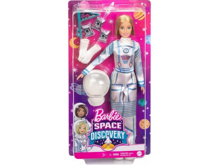 POUPEE BARBIE BLONDE METIER : COSMONAUTE + 7 ACCESSOIRES - ASTRONAUTE - MATTEL - GTW30