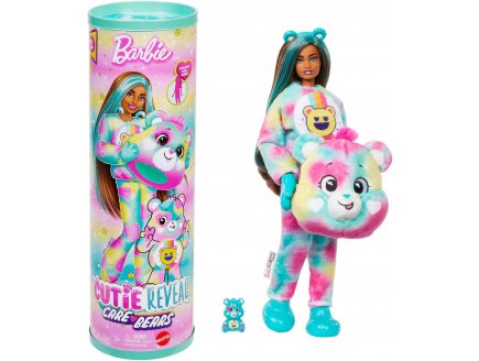 Poupee Barbie Cutie Reveal Bisounours Touradieuse 10 surprises - Costume peluche animal - Poup�e Mannequin - Mattel - JFV62
