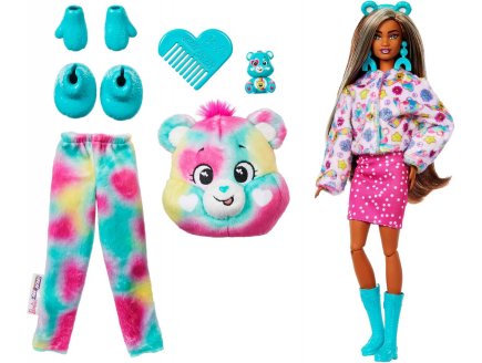 Poupee Barbie Cutie Reveal Bisounours Touradieuse 10 surprises - Costume peluche animal - Poup�e Mannequin - Mattel - JFV62