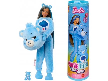 Poupee Barbie Cutie Reveal Bisounours Touronchon 10 surprises - Costume peluche animal - Poup�e Mannequin - Mattel - JCN96