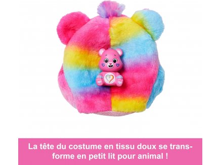 Poupee Barbie Cutie Reveal Bisounours Toutensemble 10 surprises - Costume peluche animal - Poup�e Mannequin - Mattel - JFV60