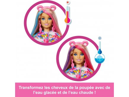 Poupee Barbie Cutie Reveal Bisounours Toutensemble 10 surprises - Costume peluche animal - Poup�e Mannequin - Mattel - JVF60
