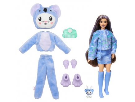 Poupee Barbie Cutie Reveal Lapin Koala 10 surprises - Costume peluche animal - Mattel - HRK26