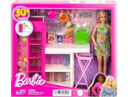 POUPEE BARBIE METIER : LA CUISINE DE BARBIE AVEC 31 ACCESSOIRES + 1 POUPEE MANNEQUIN - MATTEL - HJV38